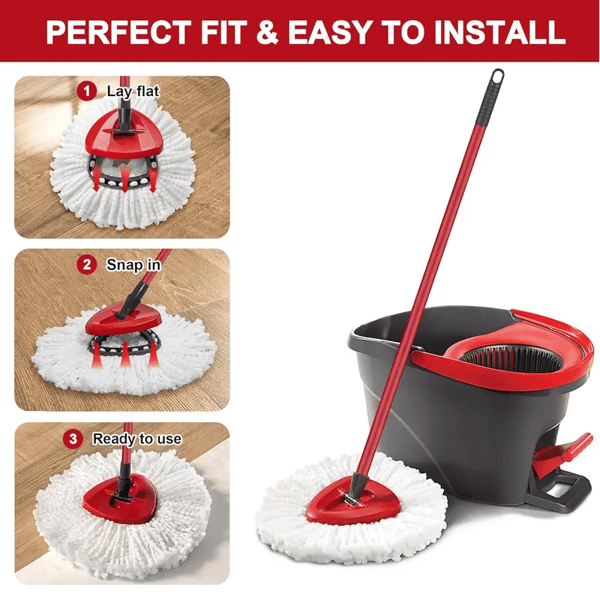 FloorMaster – Triangular Disc Rotating Mop Brush