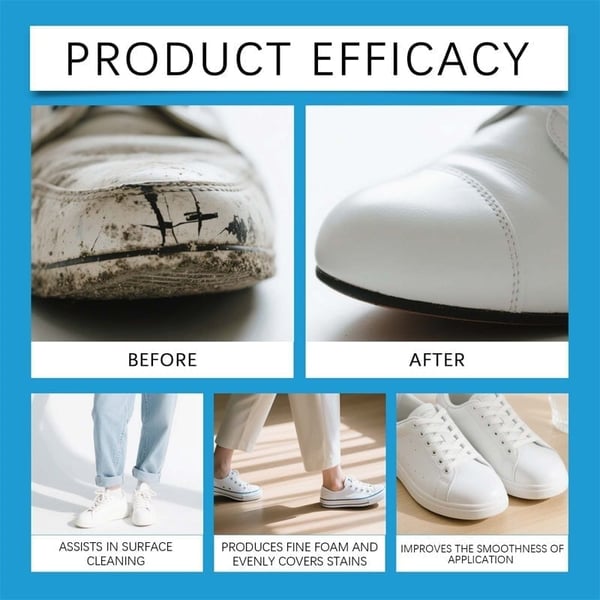 ShoeGlow – Quick-Use No-Water Shoe Cleaner Cream