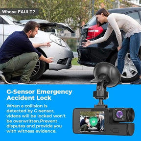 DriveVision | 1080P Dual-Lens WiFi Dashcam Recorder