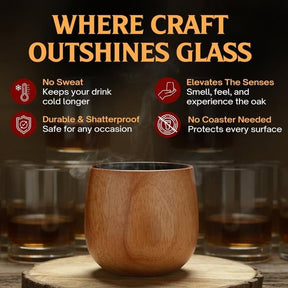 WoodLuxe – Charred Jujube Wood Artisan Cups