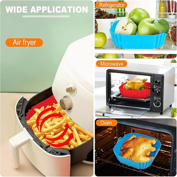 CrispMate – Non Stick Silicone Air Fryer Baking Tray