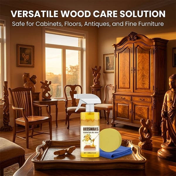 WoodAura – Natural Beeswax Floor Shine Spray