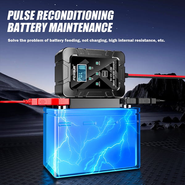 AutoSense – 6V/12V Intelligent Voltage Recognition Charger
