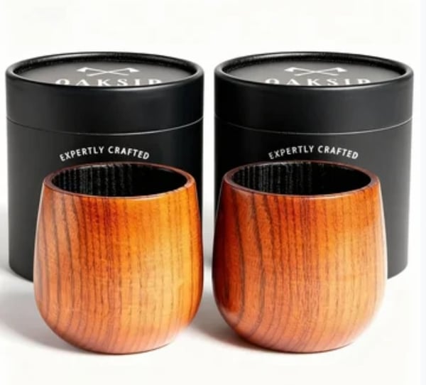 WoodLuxe – Charred Jujube Wood Artisan Cups