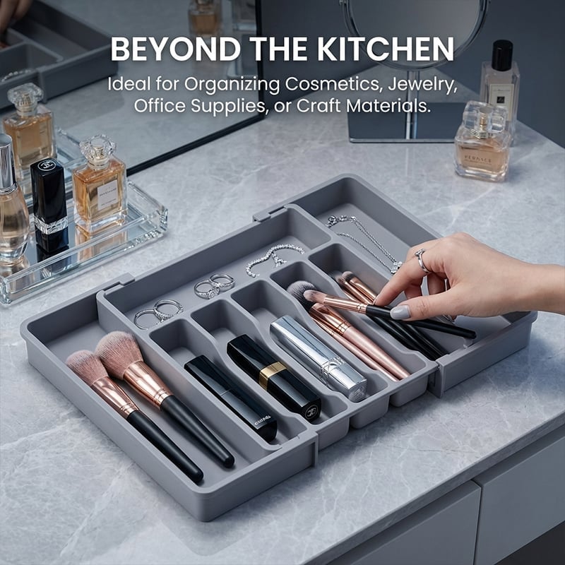 FlexiSort – Expandable Drawer Organizer