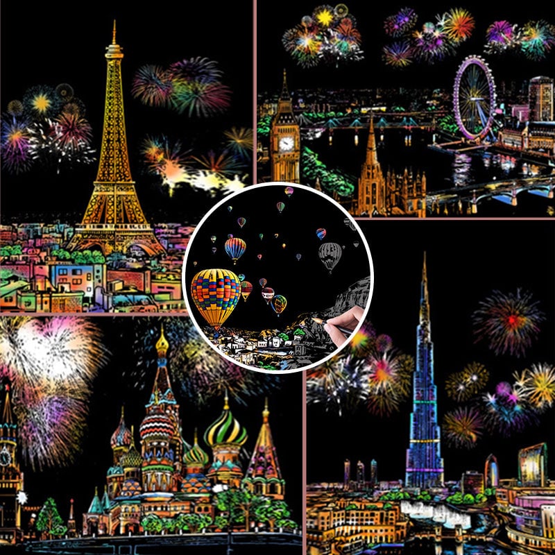 MindCanvas – Relaxing Scratch & Sketch City Collection