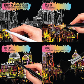 MindCanvas – Relaxing Scratch & Sketch City Collection