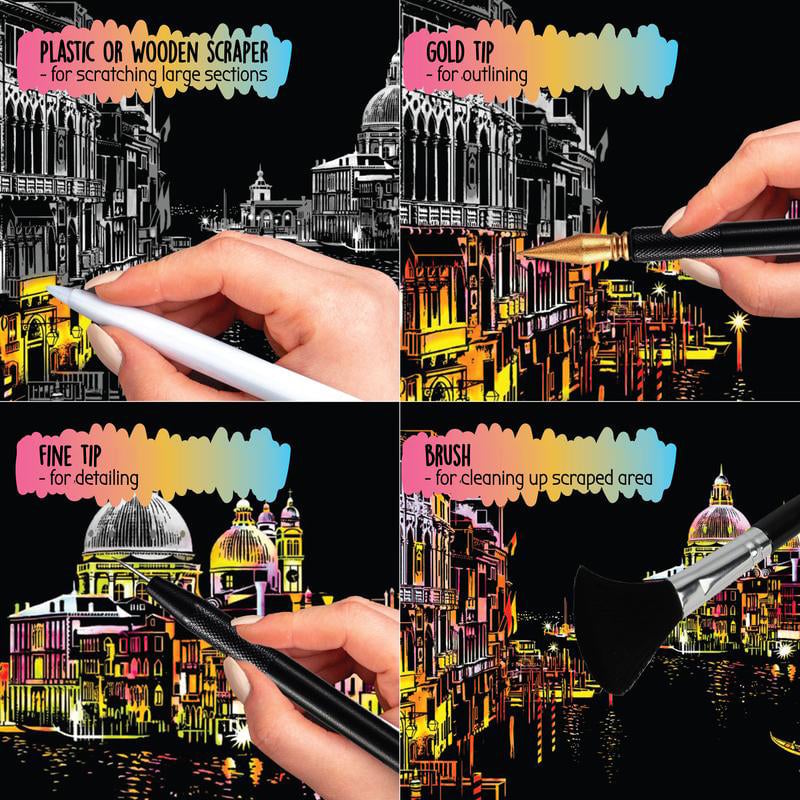 MindCanvas – Relaxing Scratch & Sketch City Collection