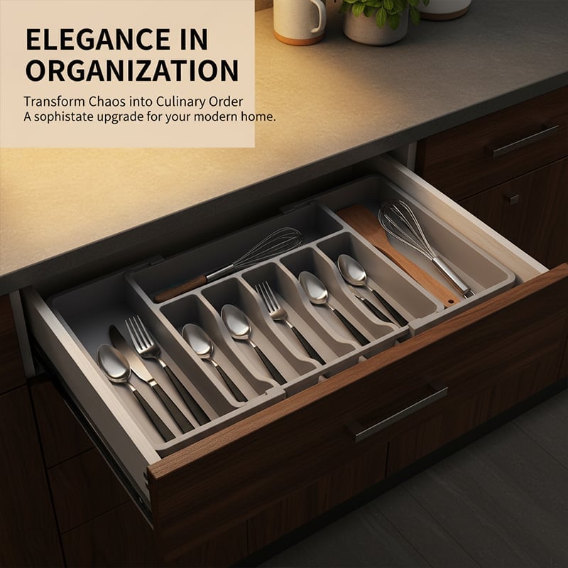FlexiSort – Expandable Drawer Organizer