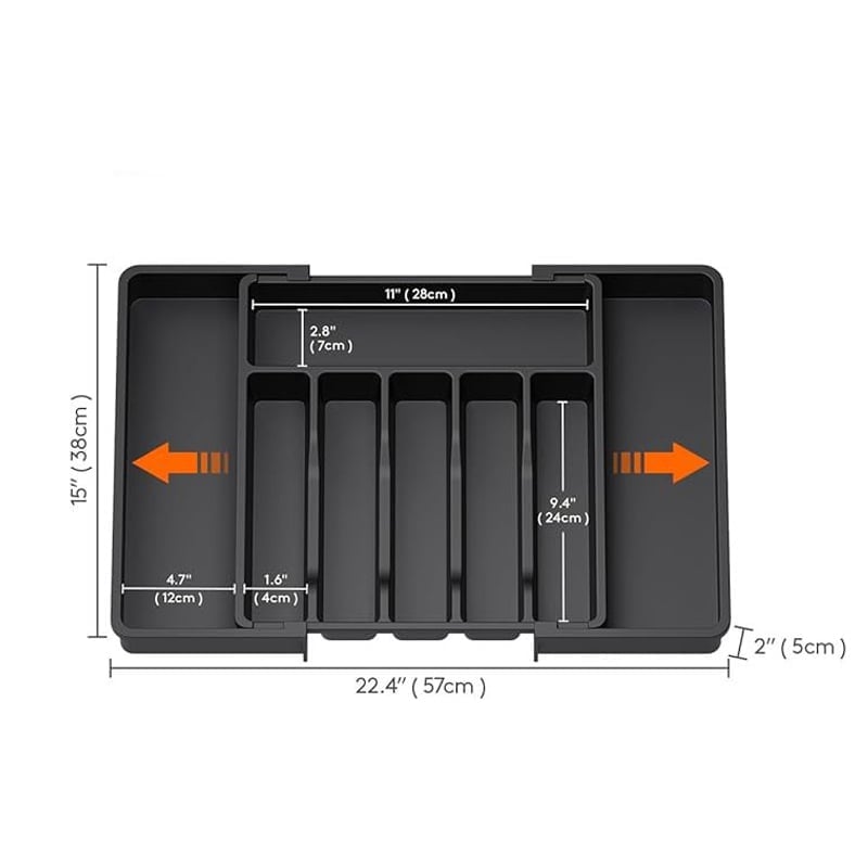FlexiSort – Expandable Drawer Organizer