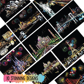 MindCanvas – Relaxing Scratch & Sketch City Collection