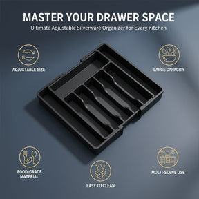 FlexiSort – Expandable Drawer Organizer